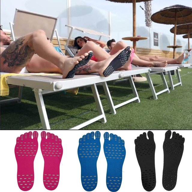 1 Pair NAKEFIT Sticky Pads for Feet Anti-slip Feet Protection Stick on Soles