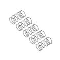 thumbnail image 1 of Unique Bargains Compression Spring, 5 Pack 304 Stainless Steel, 5mm OD, 0.5mm Wire, 10mm Length, 1 of 6
