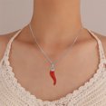 thumbnail image 3 of WIFKLSIIPG Small Pepper Color Retaining Stainless Steel Pendant Accessories Titanium Steel Jewelry Necklace, 3 of 3