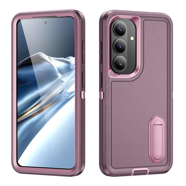 For Samsung Galaxy S26 5G 6.3" Phone Case with Built in Kickstand, Shockproof/Dustproof/Drop Proof Heavy Duty Military-Grade Rugged Protective Cover for Samsung Galaxy S26 5G,Purple,For Galaxy S26 5G