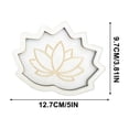 thumbnail image 2 of EGNMCR Room Decor Home Decor Wooden Crystal Lotus Mini Tray Crafts Crystal Stone Tray Decoration Wooden crystal lotus, 2 of 4