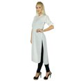 thumbnail image 1 of Bimba Women Classic Cotton Custom Kurti 3/4th Sleeve Formal Long Blouse, 1 of 1