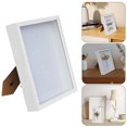 thumbnail image 2 of BINGLI Shadow Box Display Case Picture Frame with Glass Front,Dried Flower Photo Frame,Table Top Display or Wall mounting,Flower Display Stand and Baby Birth Memorial Wedding Photos, 2 of 9