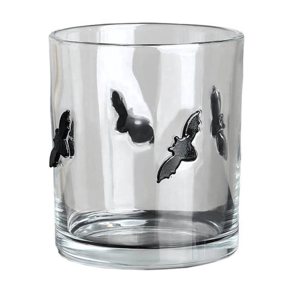 Verre à Vin Citrouille Fantôme d'Halloween 350 ml en Verre Borosilicaté Élevé pour Décoration de Bar à la Maison, Fête, Cadeau, Mise de Table, Boisson des Fêtes