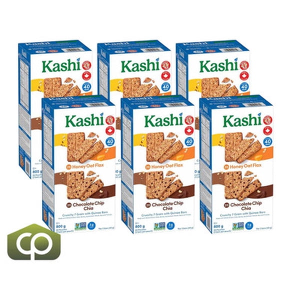 Kashi Seven Grain with Quinoa Bars - 40 Bars x 20g, Honey Oat Flax (6/Case)