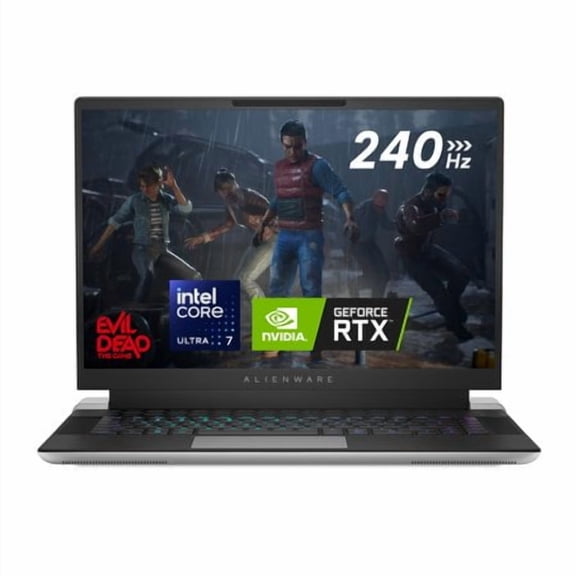 Alienware X16 R2 Ordinateur Portable de Jeu - Écran 16 Pouces Qhd+ 240Hz 3Ms Intel Core Ultra 7-155H 16 Go Lpddr5X Ram 1 To Ssd Nvidia Geforce Rtx 4070 8 Go Gddr6 Windows 11 Service sur Site - Argent Lunaire