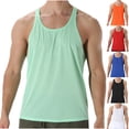 thumbnail image 1 of Yuyuzo Workout Tank Tops for Men Hollow out Racerback Sleeveless Shirts Breathable Running Gym Tees, 1 of 7