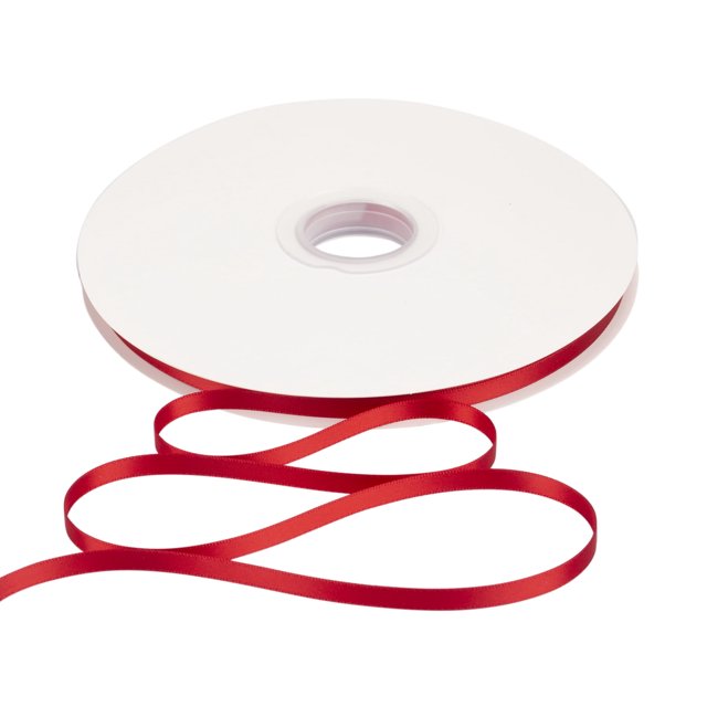 Joycrosso 1/4 Inch Red Solid Satin Ribbon, 100 Yards Double Faced Satin for Gift Wrapping Floral Bouquets Wedding Party Decoration