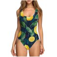 thumbnail image 2 of Weiqiqre Womens Swimsuits Tummy Control Ruched Bathing Suit Criss Cross V Neck Swimwear, 2 of 5