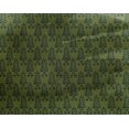 thumbnail image 4 of oneOone Georgette Viscose Fabric Leaves Block Print Fabric BTY 42 Inch Wide, 4 of 4