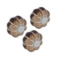 thumbnail image 2 of Cabinet Cup Pull, Drawer Pulls 3 Pcs Easy To Install Classical Pumpkin Design With Screw For Cupboards Silver,Gold, 2 of 8