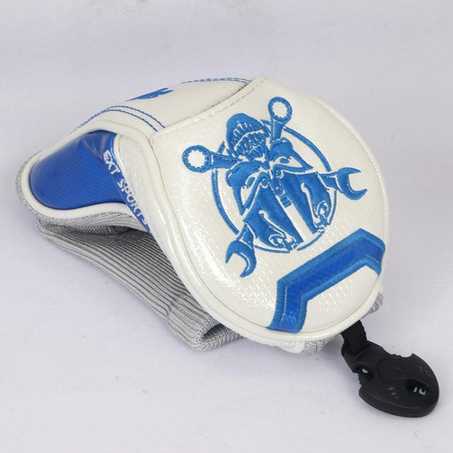 Baohd Durable Golf Driver Headcover PU Leather Guard Club Cover UT Head White UT 37CM 1Set