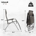 thumbnail image 3 of Lafuma Futura Chaise de Détente d'Extérieur Série Batyline TG, Graphite (Lot de 2), 3 of 7