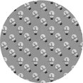 thumbnail image 1 of Ahgly Company Machine Washable Indoor Round Transitional Silver Gray Area Rugs, 4' Round, 1 of 7