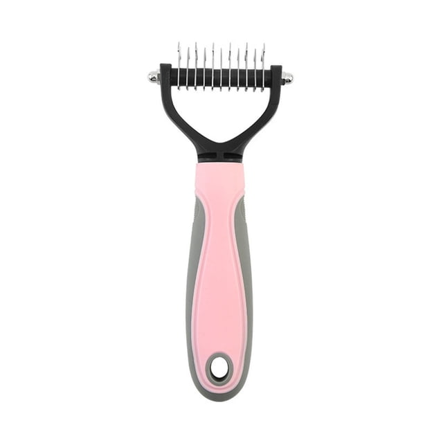 Meitianfacai Pet Comb Dog Comb Pet Shedding Comb Double Sided Stainless Steel Pet Knotting Comb