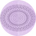 thumbnail image 1 of Ahgly Tapis d'Intérieur Lavable en Machine Carré Transitionnel Lilas Violet Riche, 3 Pieds Carré, 1 of 7