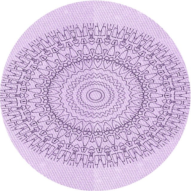 Ahgly Tapis d'Intérieur Lavable en Machine Carré Transitionnel Lilas Violet Riche, 3 Pieds Carré