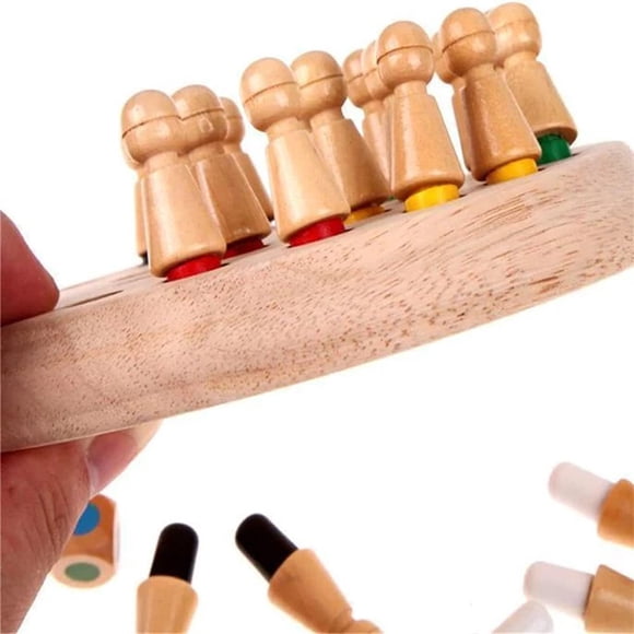 CNKOO Wooden Memory Chess Board Game Memory Matching Brain Teasers Game for Kids Age 3-12 Toddler Learning Activities Educational Toys Montessori Toys for 3 4 5 6 7 8+ Year Old Boy Gir