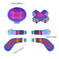 thumbnail image 3 of Replacement Thumb sticks D-Pad for Xbox One Elite Series 2 Controller Trigger Button 6 in 1 Metal Paddles Button Purple, 3 of 6