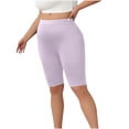 thumbnail image 2 of Women Plus Size Biker Shorts Gym Workout Running Yoga Athletic Shorts, 2 of 6