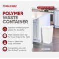 thumbnail image 2 of Rev-A-Shelf 35 Qt Polymer Replacement Trash Bin Containers, RV-35-11-2, White, 2 Pack, 2 of 10