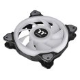 thumbnail image 4 of Thermaltake Riing Quad 120mm 16.8 Million RGB Color (Alexa, Razer Chroma) Software Enabled 4 Light Rings 54 Addressable LED 9 Blades Hydraulic Bearing Case/Radiator Fan CL-F088-PL12SW-B, 4 of 5