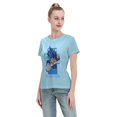thumbnail image 4 of Women's Basic Short Sleeve T-Shirt Super Saiyan, 4 of 6