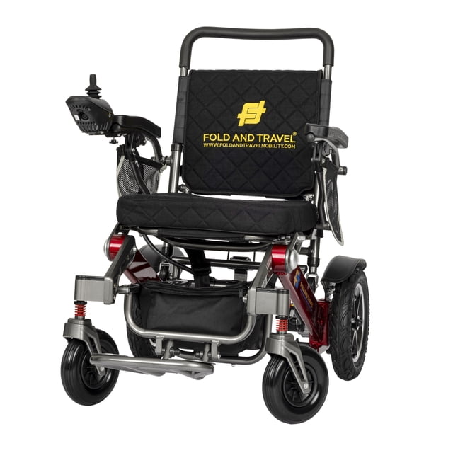 Fold And Travel Premium Lightweight Folding Electric Wheelchair Power Wheel Chair