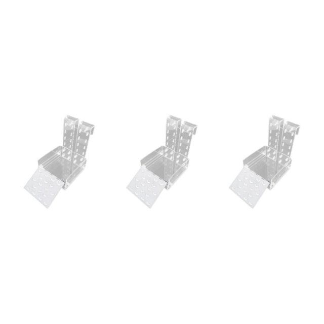 relayinert Tortoise Ramp Climbing Hermit Turtle Basking Platform Adjustable and Clear 10x17cm 3Set