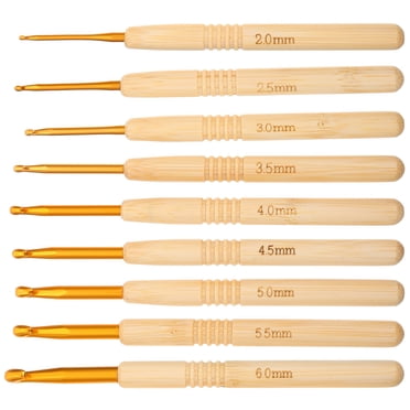 MIANGASTORE 9 Pcs Crochet Hooks Knitting Crochet Needles Sweater Alloy Knitting Hooks
