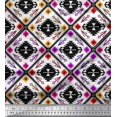 thumbnail image 1 of Soimoi Cotton Duck Fabric Aztec Geometric Print Fabric by The Yard 56 Inch Wide, 1 of 3