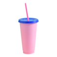 thumbnail image 2 of Tasse Froide Réutilisable en Plastique à Changement de Couleur selon la Température Tasse d'Eau pour Boisson d'Été, 2 of 2