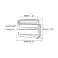thumbnail image 2 of Unique Bargains 1.5' 38mm Webbing Release G Hook Buckle Adjusters for Backpack Strap, 8Pack Silver Tone, 2 of 5