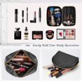 thumbnail image 5 of Jinsinto Makeup Bag 3 Pcs Waterproof Cosmetic Set Portable Travel Cosmetic Multifunction Organizer Storage Weave Toiletry Bag Black, 5 of 5