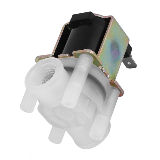 Rdeghly G1/4 Inch NC Plastic Solenoid Valve Normally Closed Water Inlet Valve AC 220V,1/4 Inch Solenoid Valve,Water Inlet Solenoid Valve