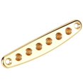 thumbnail image 3 of Durable Portable Guitar Mounting Ferrules,  Quality Guitar String Through Plate, For Guitar Lovers Players Gold,Black,Silver, 3 of 8