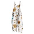 thumbnail image 1 of yoeyez Rompers for Women Plus Size,Womens Summer Printed Plus Size Romper Sleeveless Adjustable Straps Backless Jumpsuits With Pockets Yellow,M, 1 of 6