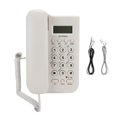 thumbnail image 2 of Wired Telephone, Multi Function Stable Performance Premium Material Indicator Light Home Telephone  for Hotel for Home for Office White,Black, 2 of 7
