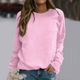 thumbnail image 2 of SNKSDGM Chandail à Col Rond pour Femmes, Graphique, Automne, Chandails Courts pour Femmes, Quotidien, Maison, Extérieur, Entraînement, Manches Longues, T-Shirt à Col Rond, Haut, Chandail Imprimé, Blouse de Rue, Mode Urbaine L, 2 of 5