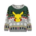 thumbnail image 1 of Pokemon Chandail de Noël Gris pour Garçons, 1 of 5