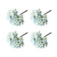 thumbnail image 2 of Baohd 4pcs/set Versatile And Realistic Flower For Home Decoration Wedding Artificial Flowers Fake Flower light blue 1Set, 2 of 6