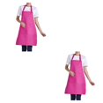thumbnail image 2 of Transemion 12pcs Woman Apron With Pockets Efficient And Stylish Cooking Companion Adjustable Half-length Adult Apron Polyester Rose Red 2Set, 2 of 6
