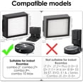 thumbnail image 2 of Filter Accessory Compatible with iRobot Roomba Combo Robot Vacuum - Fits Models J7+, J9+, 10 Max, 2 of 6