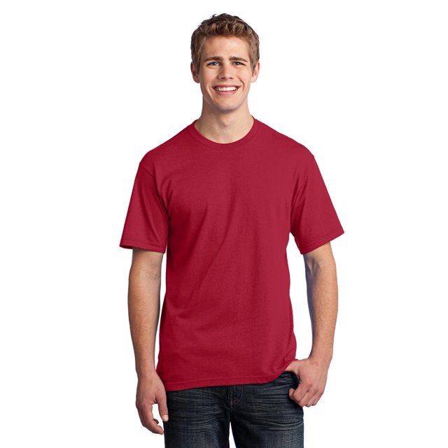 Port & Company Tee-Shirt Tout Américain. Rouge. 4TG.