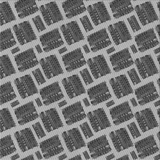 Ahgly Company Tapis d'Intérieur Lavable à la Machine, Carré, Transitionnel, Gris Foncé, Tapis de Zone, 8 Pieds Carré