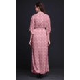 thumbnail image 4 of Bimba Robe d'Été Longue Maxi en Rayonne à Baies Rouges et Polo Rose Floral pour Femmes Imprimée avec Fente Latérale - Medium, 4 of 6