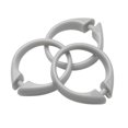 thumbnail image 1 of Carnation Home Fashions USCRD-03 Crochets de Rideau de Douche en Plastique Gris - Lot de 12, 1 of 1