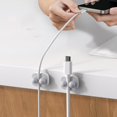 thumbnail image 4 of Usb Charging Cable Desktop Organizer 6-Pack 3.6*3.2*2.5cm Cable Management Devices for Wire Cable Clamps, Data Sorting and Fixing, 4 of 6