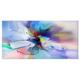 thumbnail image 1 of Designart Fleur bleue créative abstraite Art mural sur toile, 1 of 4
