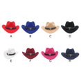 thumbnail image 3 of Decodeary Western Outback Cowboy Hat Channel Inner Cowboy Classic Hat Large Brim Provides black 1Set, 3 of 6